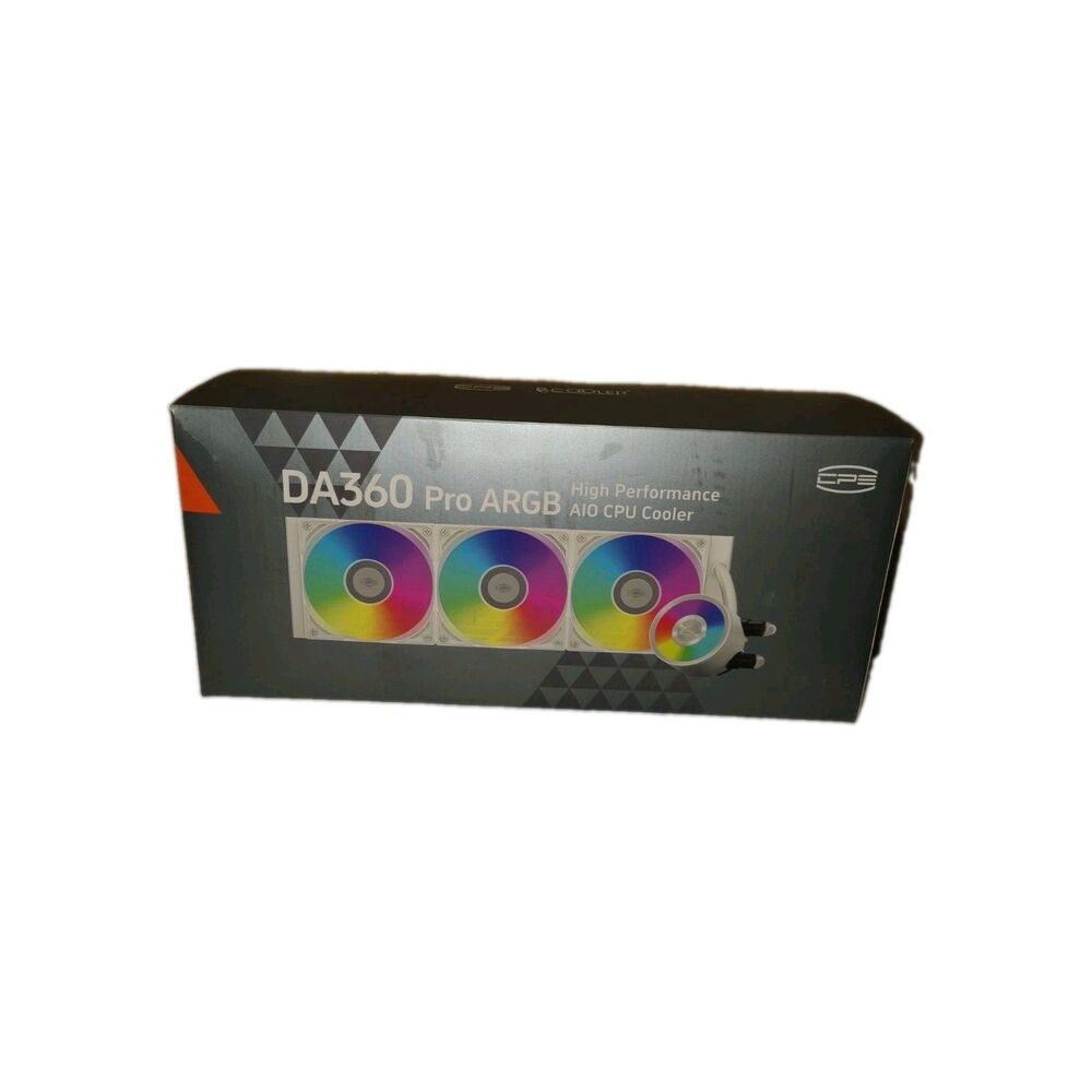 PCCOOLER CPS DA360 Pro ARGB Digital AIO CPU Liquid Cooler, 360mm Radiator, 300W